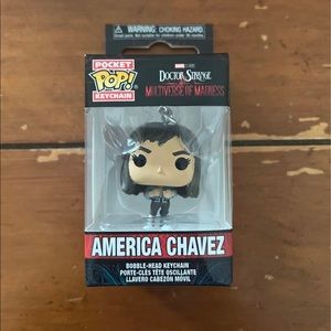 America Chavez Funko pop keychain